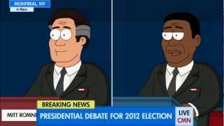 Mitt Romney And Barack Obama Presidential Debate [upl. by Helaina190]