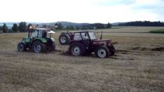 DeutzFahr Dx 360 vs Fiatagri 6566 [upl. by Anagnos483]