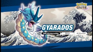 Gyarados Moves Overview  Pokémon UNITE [upl. by Sirromad]