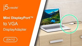 j5create® Mini DisplayPort™ to VGA Adapter JDA112 [upl. by Neiv67]