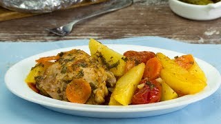 Poulet aux légumes au four  un dîner savoureux et juteux que je cuisine souvent   SavoureuxTV [upl. by Atiruam]