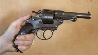 A look at an antique French 1873 revolver with firing demonstration [upl. by Truitt590]