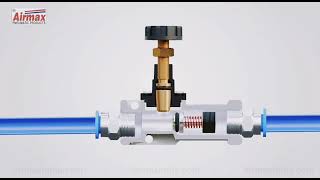 Flow control valve  how to work air flow control valve  complete fitting with animation [upl. by Kirad127]