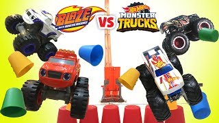 BLAZE and the Monster Machines VS Hot Wheels Monster Machines [upl. by Venezia]