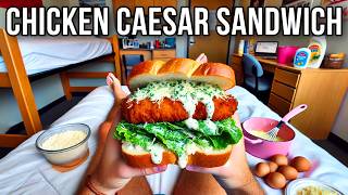 I made the VIRAL Chicken Caesar Sandwich…and it actually turned out amazing recipe [upl. by Dnomhcir664]