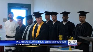 Chickasaw County inmates graduate from welding program [upl. by Sirovart]