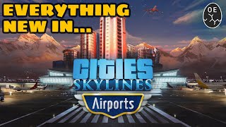 A Look At Every NEW Asset amp Map In The Airports DLC For Cities Skylines [upl. by Merta]