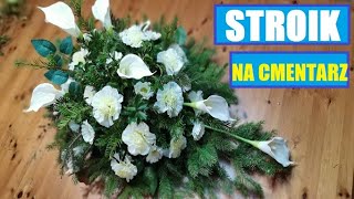 Jak zrobić stroik na cmentarz KROK po KROKU Wieniec  Wiązanka  Kompozycja nagrobna  tutorial DIY [upl. by Ttiwed]