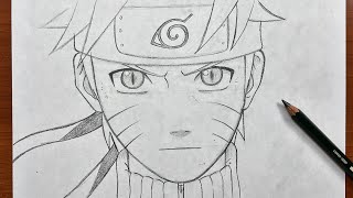 How to draw Naruto uzumaki stepbystep [upl. by Ardaid]