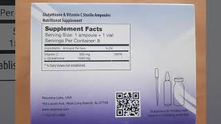 Relumins 2000mg Advance Glutathione 8 Sessions Injection [upl. by Meir]