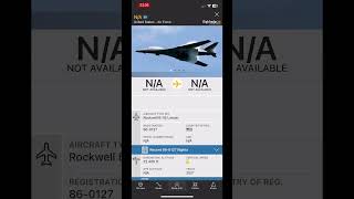 Found another Rockwell b1b lancerflightradar24 airplane aeroplane aircraft [upl. by Aisnetroh]