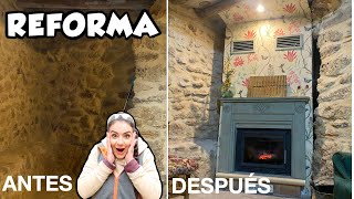 VOL27 🔥REFORMA casa de pueblo🔥Cómo CONSTRUIMOS la CHIMENEA eco PASO A PASO [upl. by Enyrhtak]