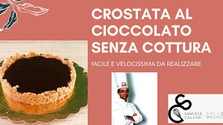 Crostata al Cioccolato Senza Cottura ricetta [upl. by Asirac]