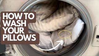 How To Wash Pillows In Washing Machine  How To Wash Pillows In IFB Front Load Washing Machine [upl. by Chrystel487]