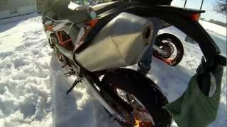 HD 2013 KTM SMC 690 R  Stock exhaust sound [upl. by Bertelli]