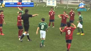 Spain vs Ireland  18 Finals  highlights  Danone Nations Cup 2013 [upl. by Enala100]