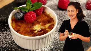 CREME BRÛLÉE VEGANO Receita fácil sem ovo e sem forno [upl. by Noonberg]