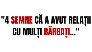 4 SEMNE CĂ O FEMEIE A DORMIT CU MULȚI BĂRBAȚI  FAPTE DE PSIHOLOGIE [upl. by Gunn]