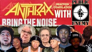 Anthrax  Public Enemy “Bring The Noise” — Reaction Mashup [upl. by Anomahs]