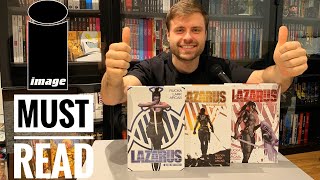 Lazarus DELUXE Collection  Series and Hardcover Review IMAGE COMICS [upl. by Ahsilac]