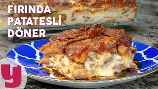 Fırında Patatesli Döner Tarifi  Pratik Tarifler  Yemekcom [upl. by Kieger]