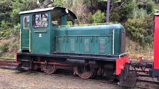 Drewry Car Co 402 at Pukemiro yard BTC Glen Afton Line 4K [upl. by Zysk]