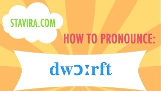 How to pronounce the dwarfeddwɔːrft sound in American IPA [upl. by Prebo]