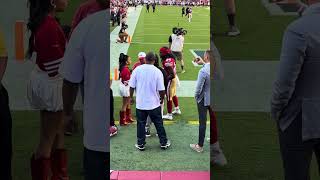 Jordan Masons Family sanfrancisco49ers levisstadium jordanmason [upl. by Ahcrop]