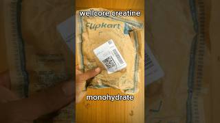 Unboxing📦 Wellcore Creatine Monohydrate Review🏋💪🇮🇳viral fitness ytshorts shorts workout gym [upl. by Kinemod]