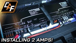 Installing Two Amplifiers  Can I get MORE BASS [upl. by Yrret]