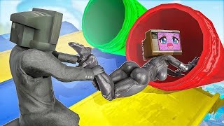 💖TV Woman 🍭 CANDY LOVE STORY 💋 TV Woman amp TV Man vs Skibidi Toilet in Garrys mod🌹 [upl. by Paget]