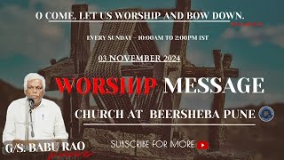 03 NOV 2024  SUNDAY WORSHIP MESSAGE  hebronchurch churchservice sundayservice sundayworship [upl. by Gewirtz]