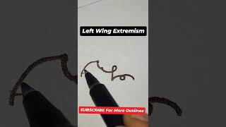 Left Wing Extremism Shorthand Outline shorts Follow TheShorthand [upl. by Nodnar302]