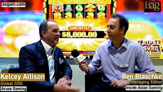 G2E Asia 2024 From the Floor – Aruze’s Kelcey Allison [upl. by Schober8]