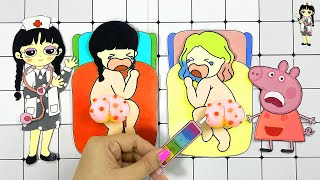 Paper Diy Craft Pop the Pimples 3  Paper Diy  Baby Enid and Baby Wednesday [upl. by Eynahpets]