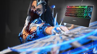 Kitana on keyboard Lil read Mortal Kombat 1 [upl. by Jorey]