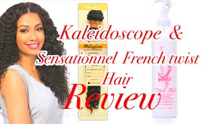 KALEIDOSCOPE Milk Shake Leave in Detangler Spray amp SENSATIONNEL BARE amp NATURAL FRENCH TWIST Review [upl. by Fulmer]