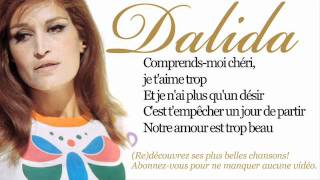 Dalida  Garde moi la dernière danse  Paroles lyrics [upl. by Gemmell]