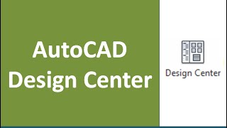 AutoCAD design centre complete tutorial [upl. by Harsho]