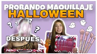 PROBANDO MAQUILLAJE  ESPECIAL HALLOWEEN 💕🤡 [upl. by Whale]