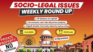 UP Madras Act Upheld Sociol Legal Issues Weekly Round Up [upl. by Mauldon886]