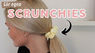 Sy dina egna scrunchies  DIY [upl. by Lehmann580]