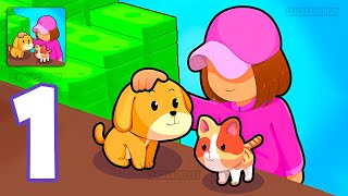 Pets Wonderland Gameplay Walkthrough Part 1  Tutorial Manage Pet Store Animal AndroidiOS [upl. by Muffin]