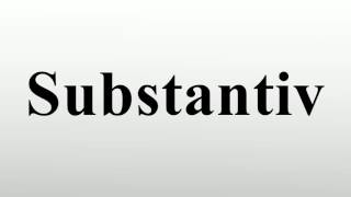 Substantiv [upl. by Eliezer330]