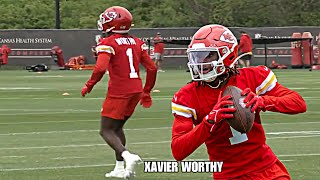 Kansas City Chiefs Rookie Minicamp Day 1 Highlights Xavier Worthy DEBUT Showcasing 421 SPEED 💨😅 [upl. by Saylor978]