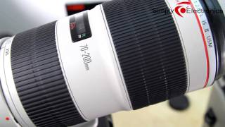 Canon EF 70200mm f28 L IS Mark II  Hands on Review  Simplyelectronicsnet [upl. by Ahtram797]