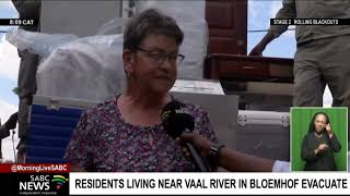 Residents living near Vaal River in Bloemhof evacuate [upl. by Raval]