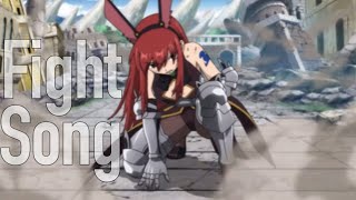 Fight Song  Erza Scarlet vs Alvarez AMV [upl. by Kovar]