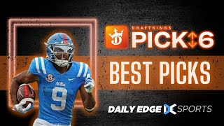 CFB DRAFTKINGS PICK6 PICKS  SATURDAY FOOTBALL WEEK 13  11232024 [upl. by Grieve]