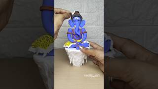 Amchya Pappani Ganpati 🌺🙏 idol making 🥰 Ganpati Bappa Murti Making❤️shortsclayart ganeshchaturthi [upl. by Sitsuj]